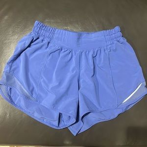 Lululemon shorts, Hotty Hots, Wild Indigo Blue, size 6